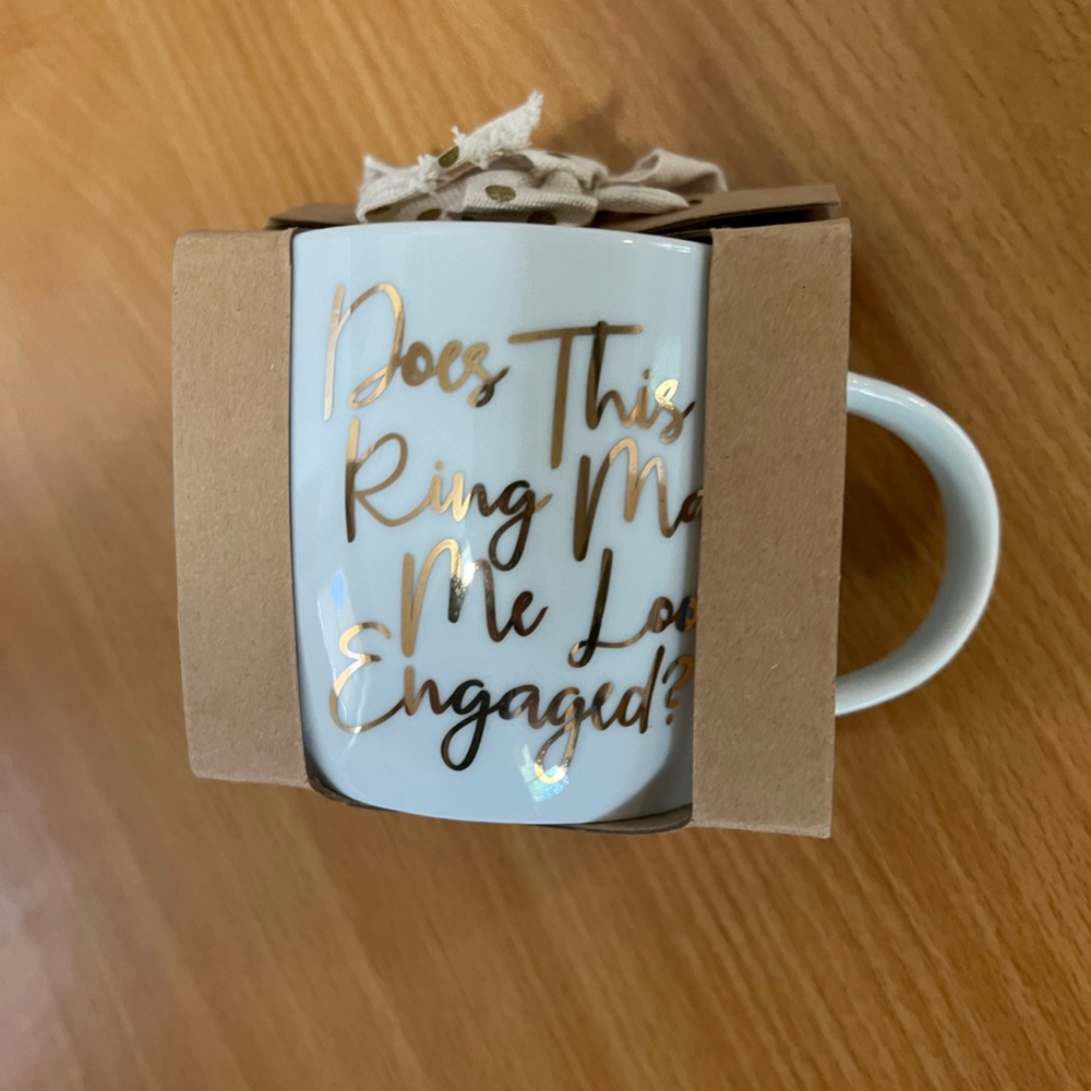 Mud Pie Engagement mug NIB